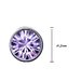 Cercei cu cristale Light Purple Round